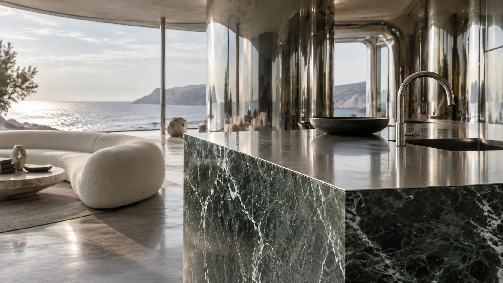 Mercurio — Kitchen and dining space