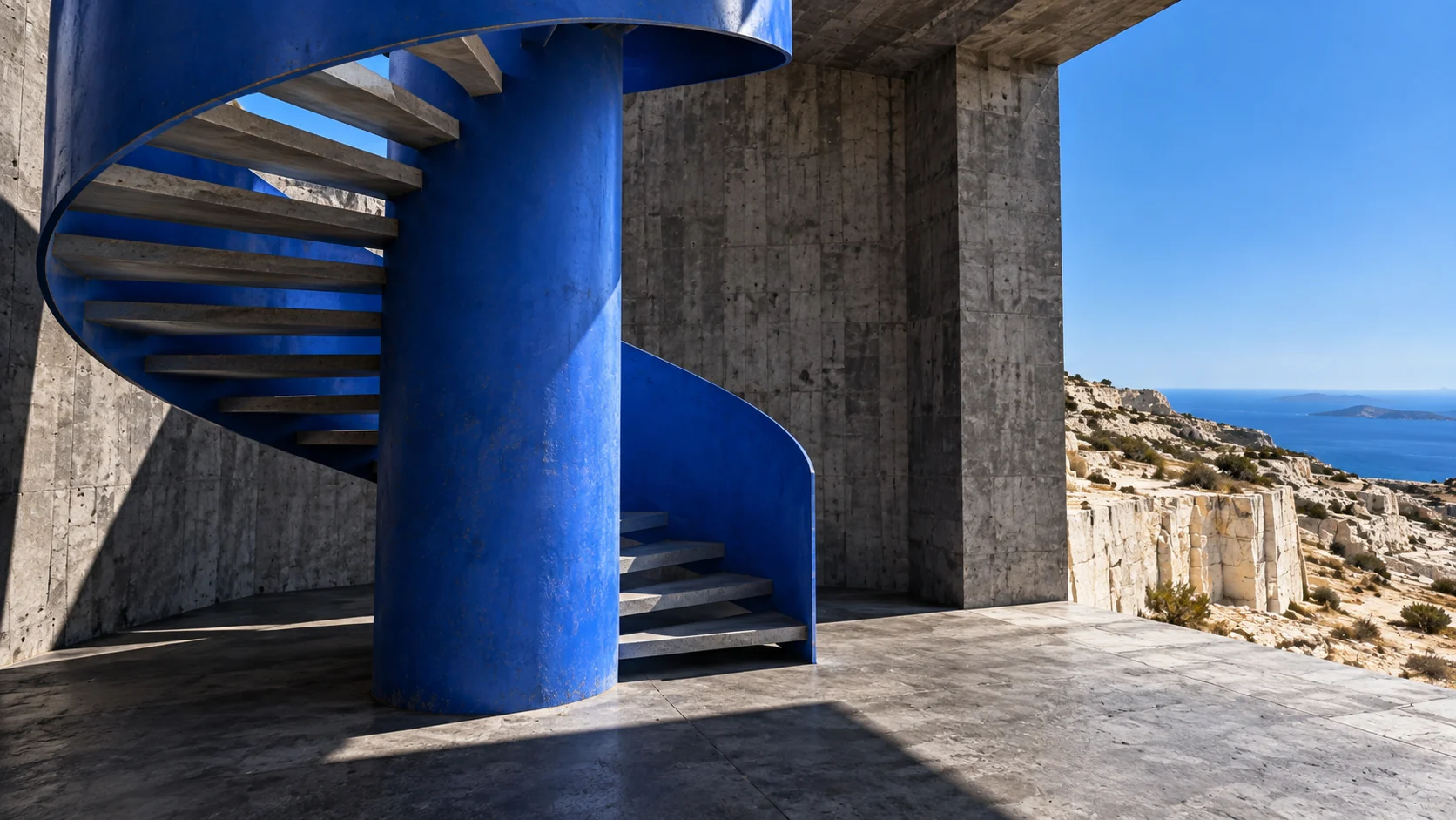 Monolito — Staircase and material junctions