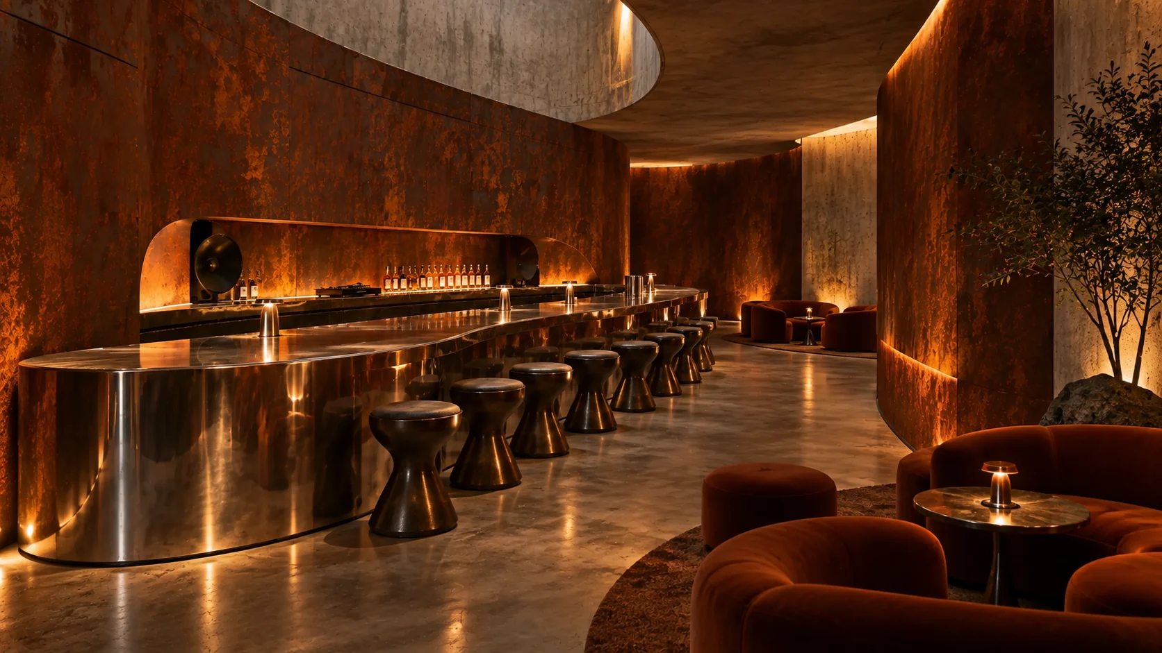 Óxido — Bar and interior space