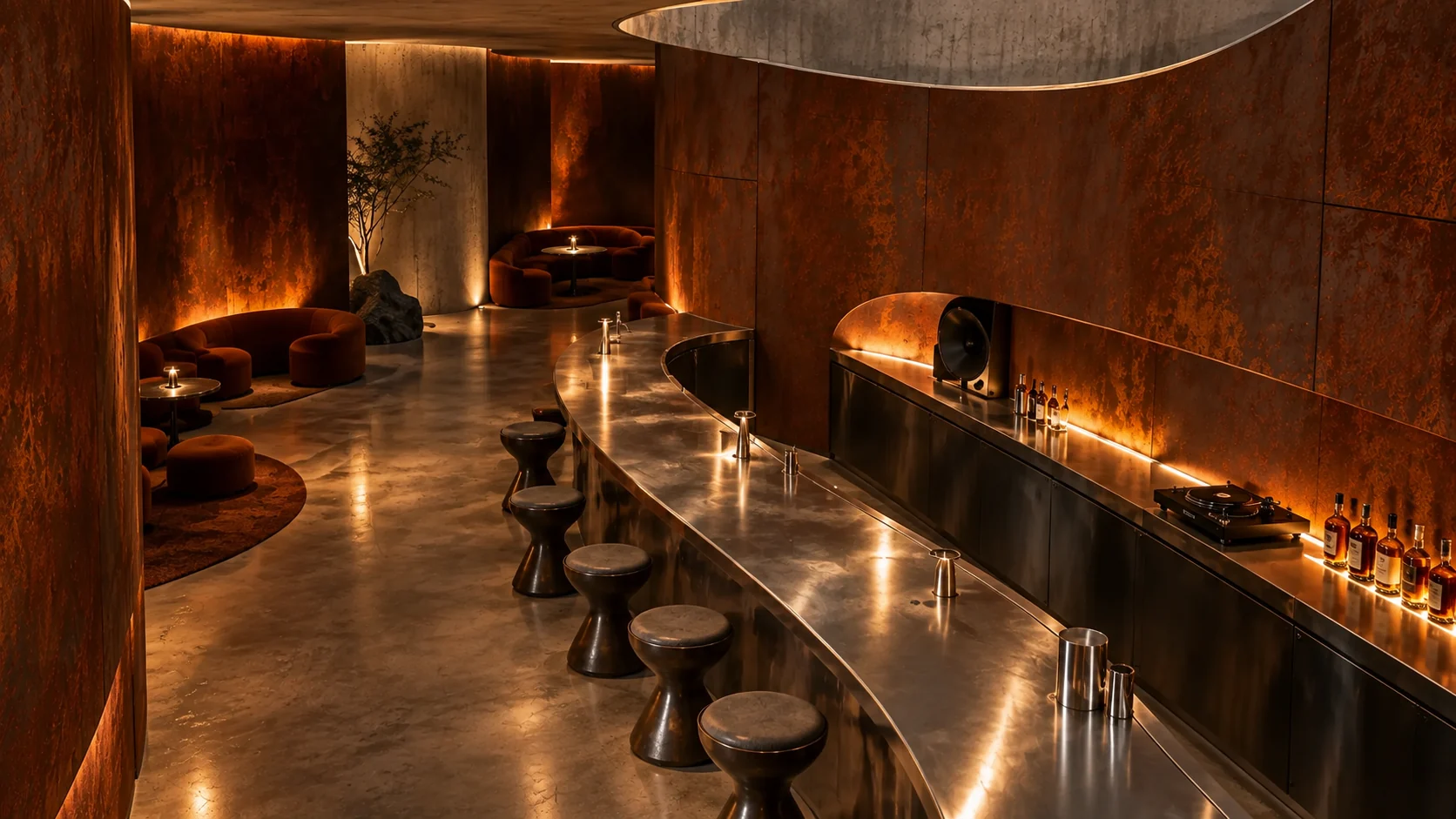Óxido — Bar and interior space