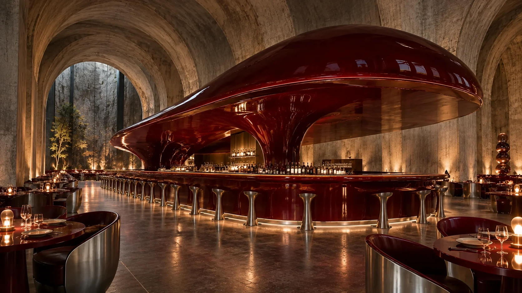 Rojo — Bar and interior space