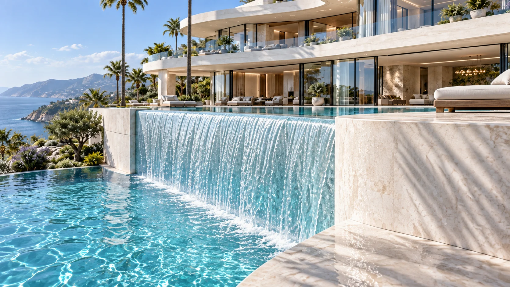 Villa Alba — Pool and its architectural surroundings