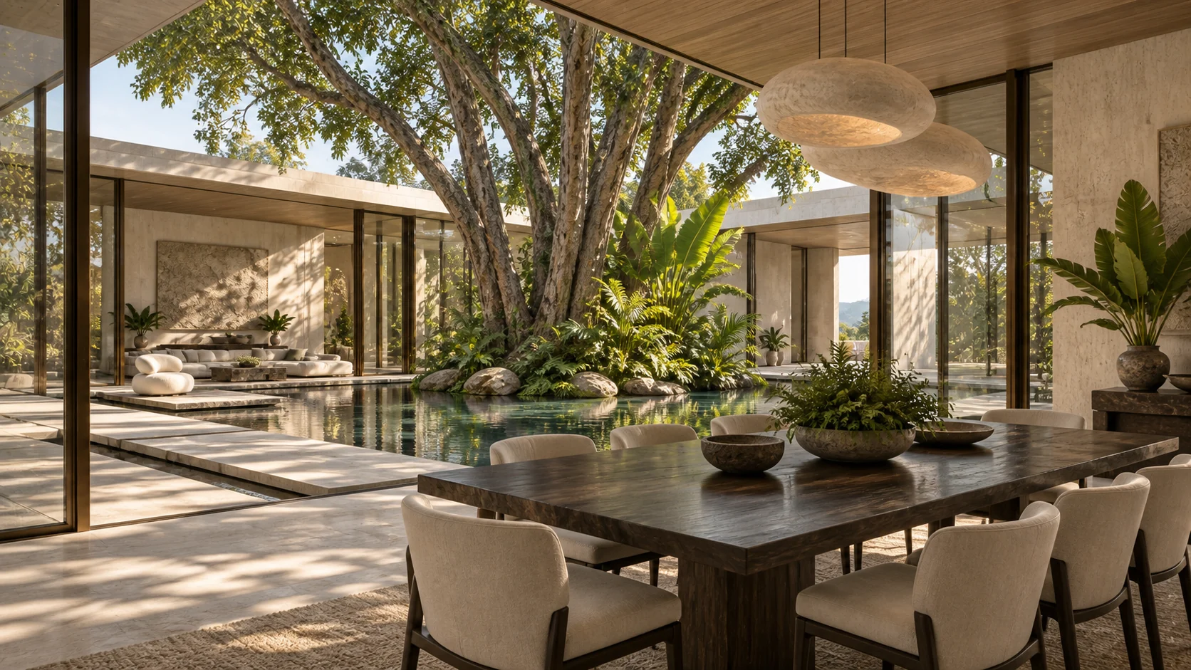 Villa Atria — Dining room and furniture