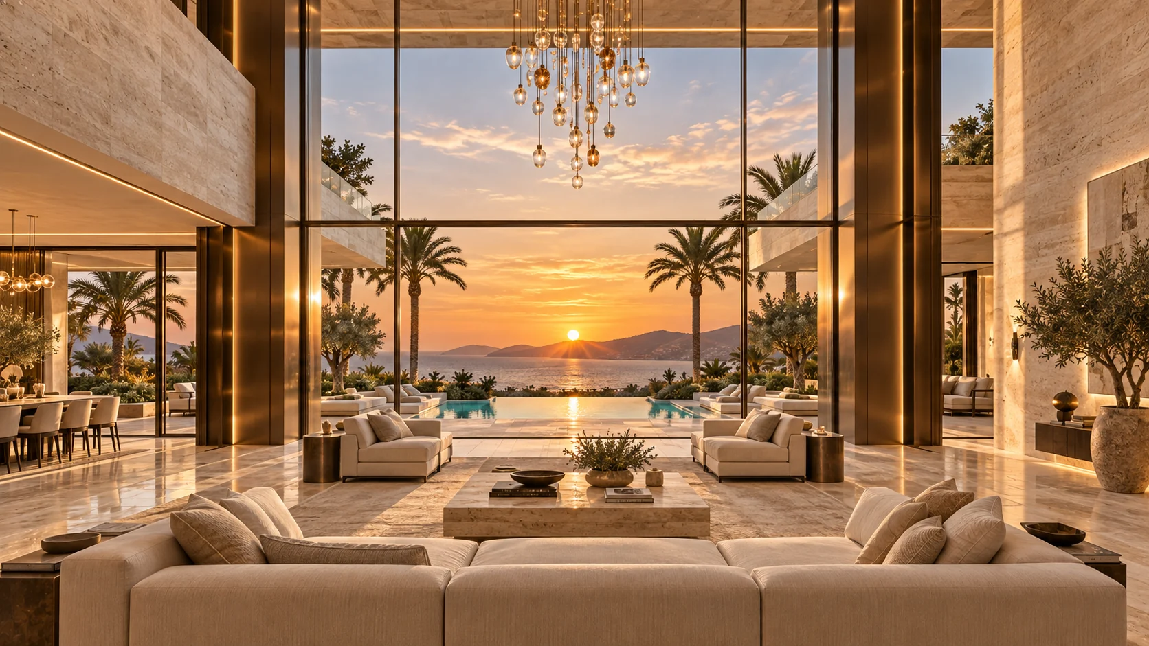 Villa Croma — Living room and its views
