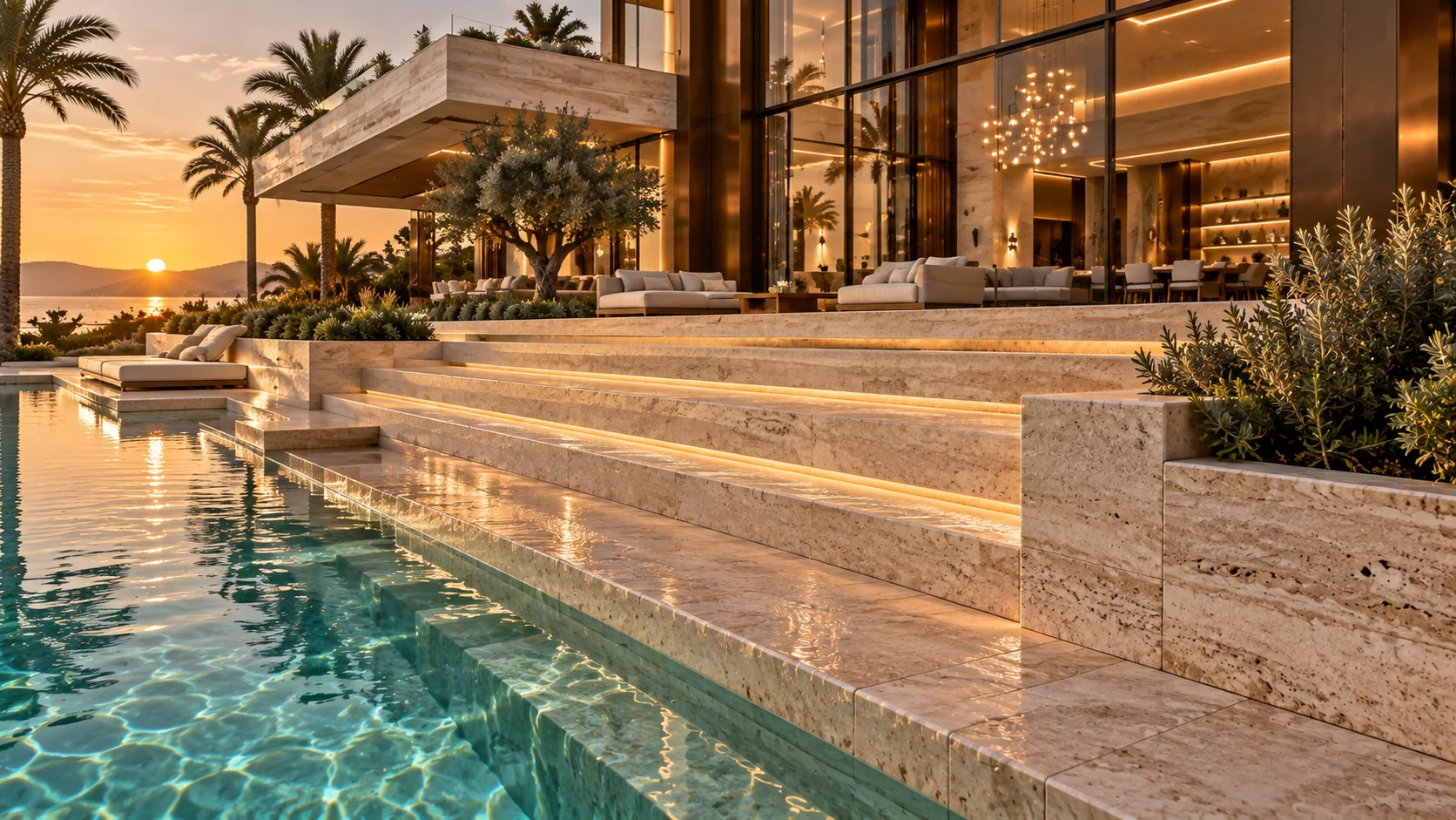 Villa Croma — Pool and its architectural surroundings