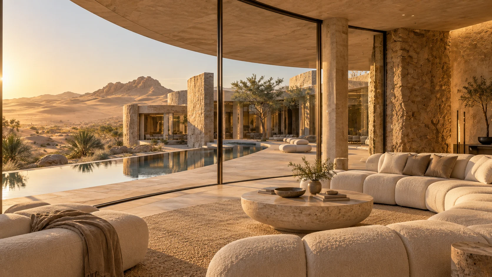 Villa Duna — Living room and its views