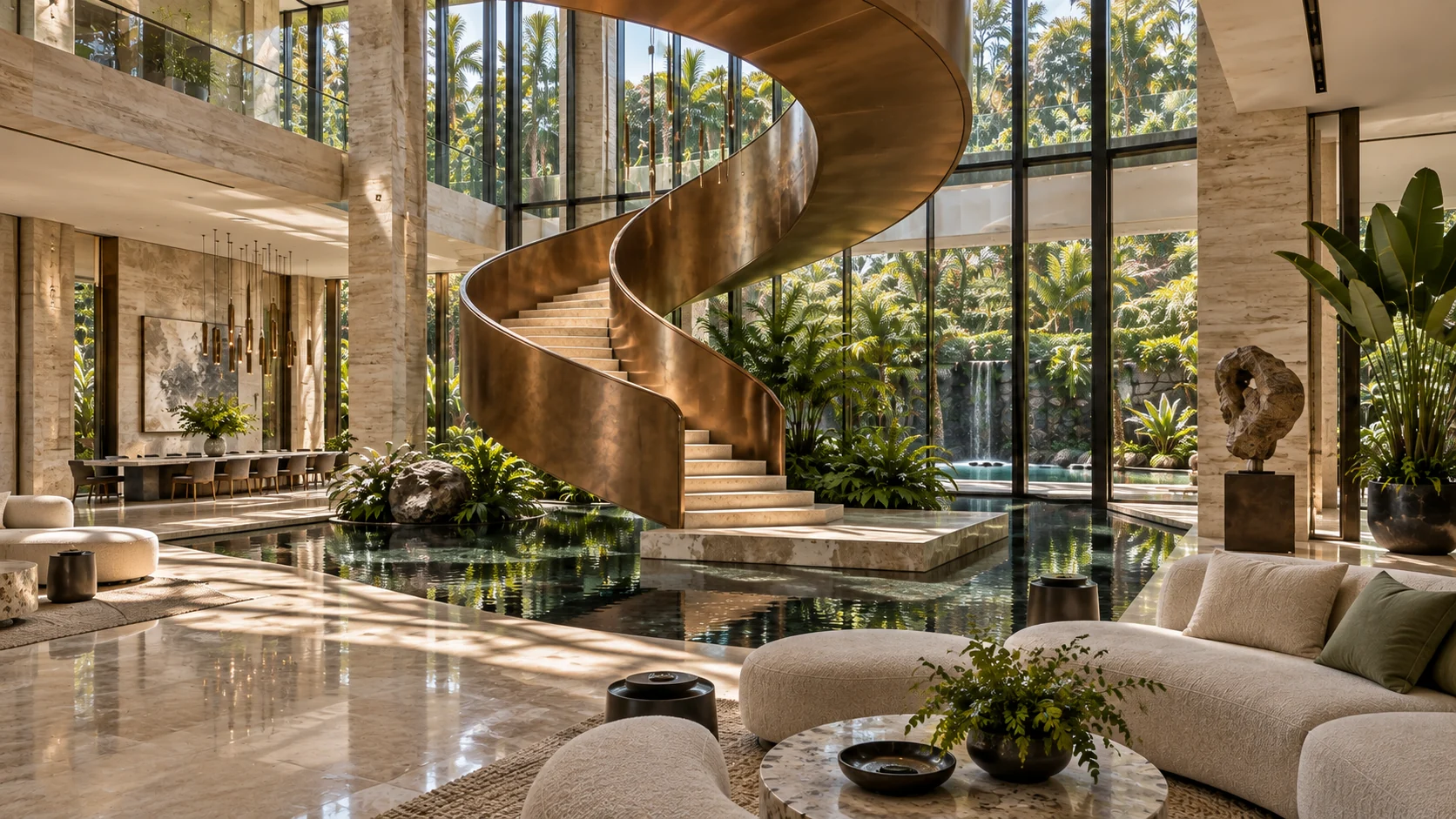 Villa Iris — Living room and its views