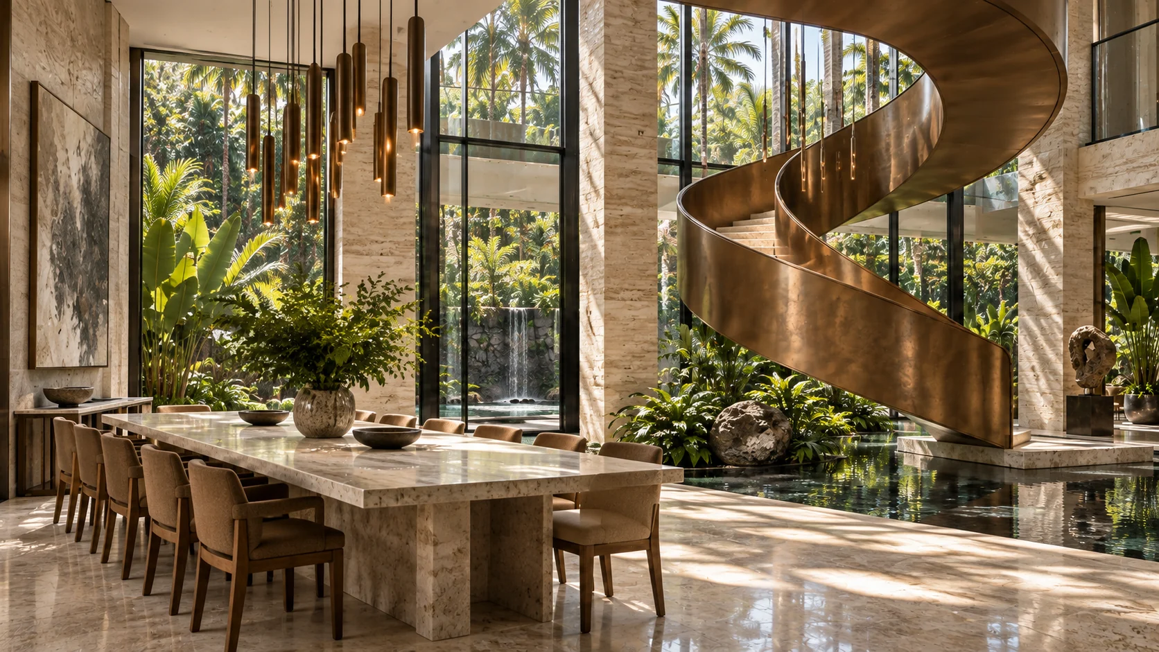Villa Iris — Dining room and furniture