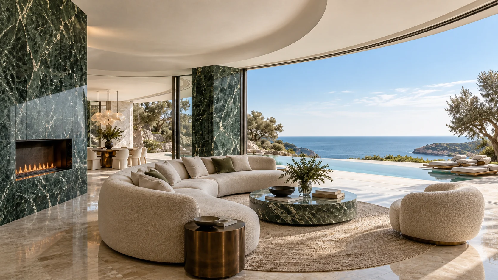 Villa Onda — Living room and its views