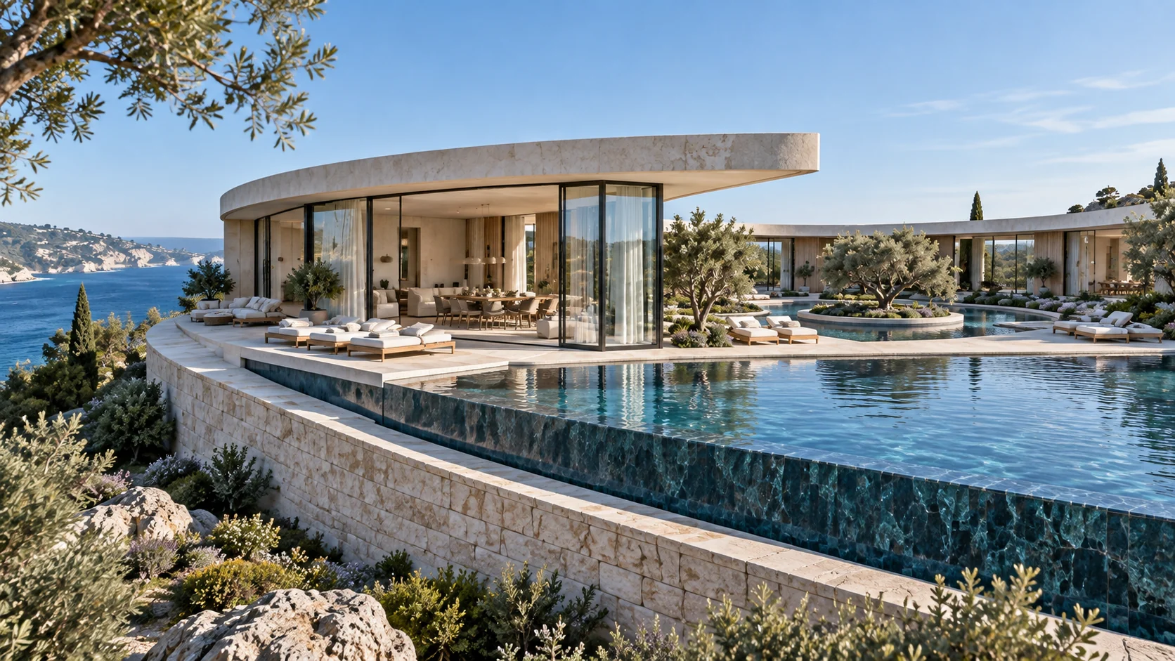 Villa Orbis — Exterior and its setting